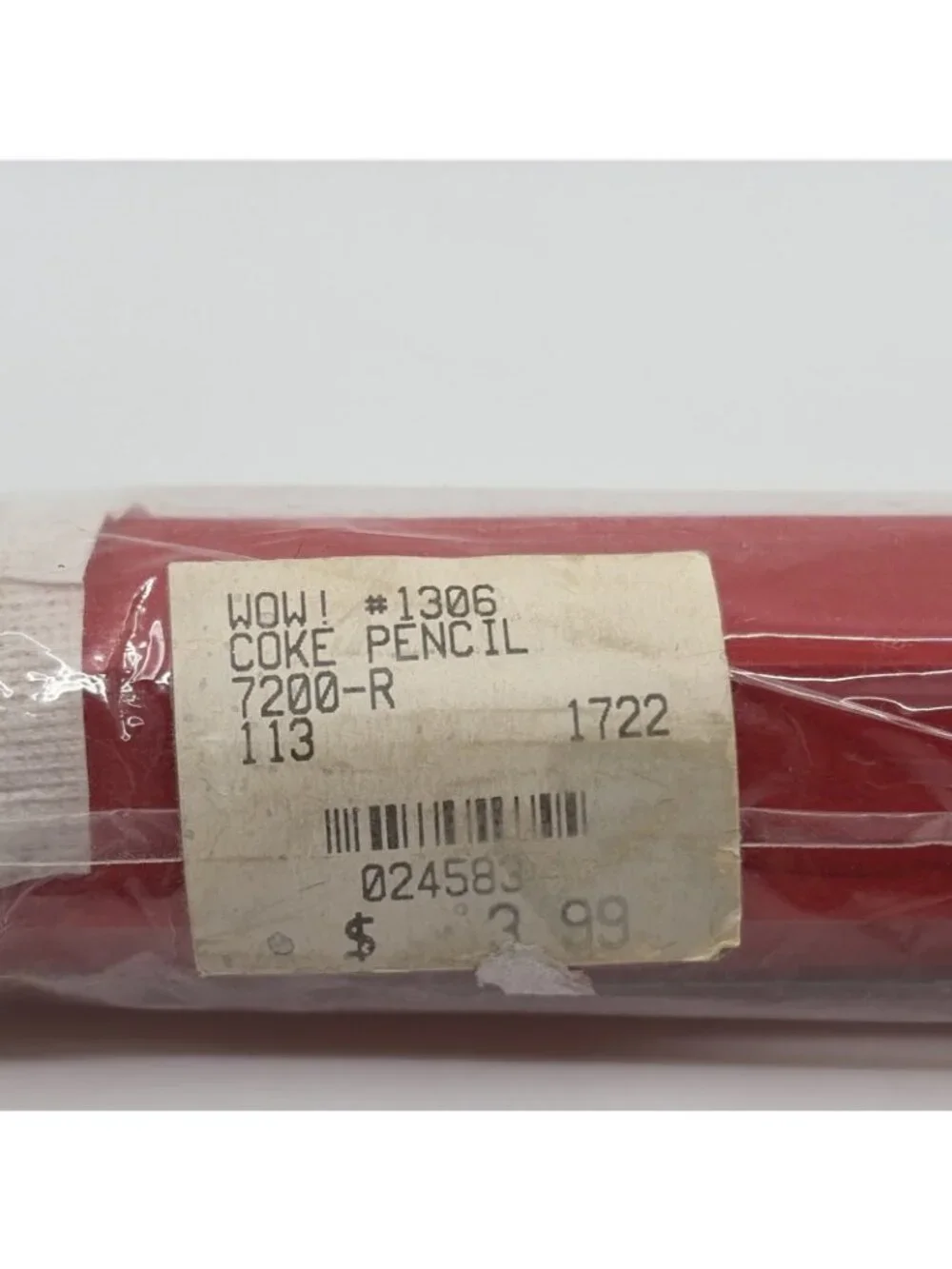 Vintage Coca-Cola Large 3-in-1 Pencil Ruler Eraser 12